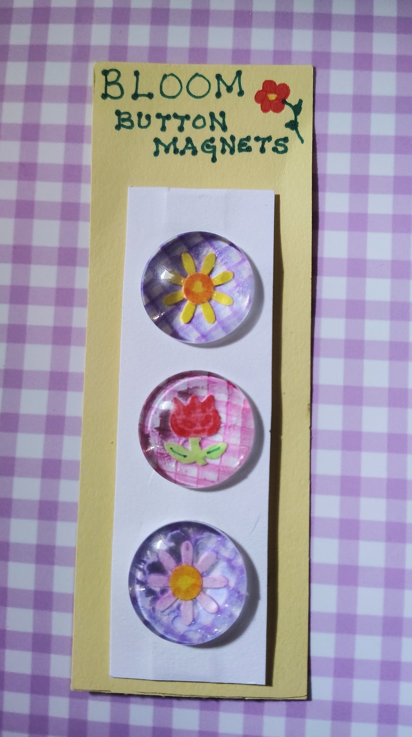 Seasonal Button Magnet 3pk