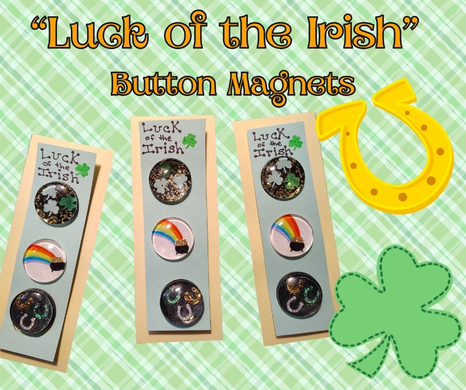 Seasonal Button Magnet 3pk