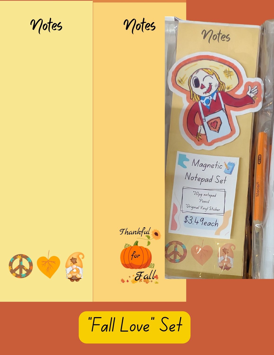 Magnetic Notepad Set