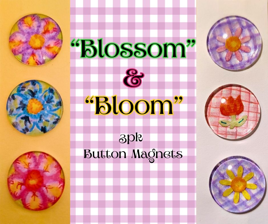 Seasonal Button Magnet 3pk