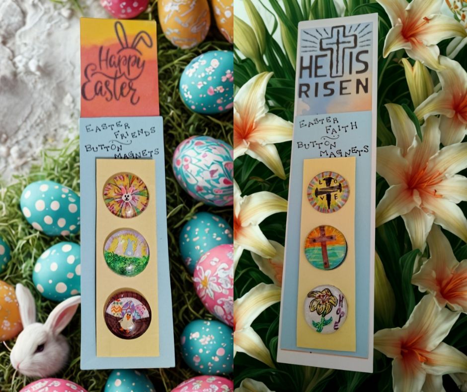 Seasonal Button Magnet 3pk