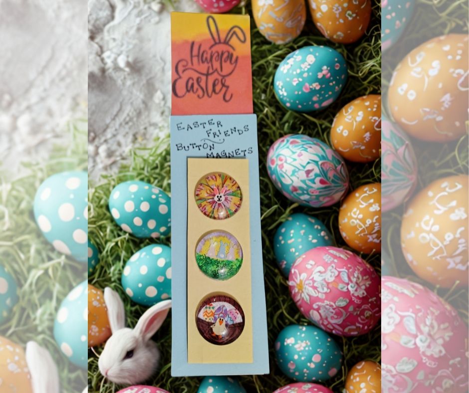 Seasonal Button Magnet 3pk
