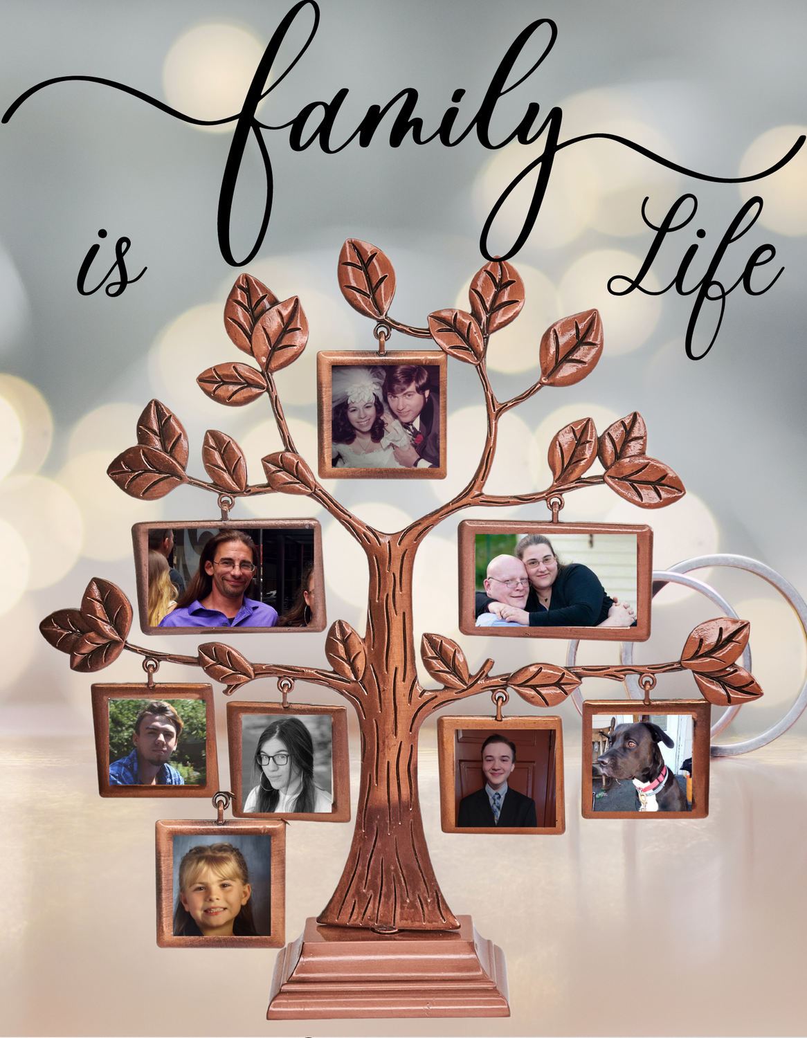 "Family is Life" Family Tree Wall Art