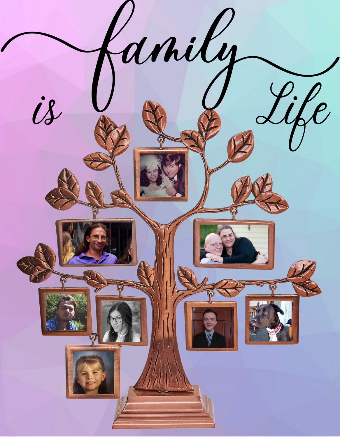 "Family is Life" Family Tree Wall Art