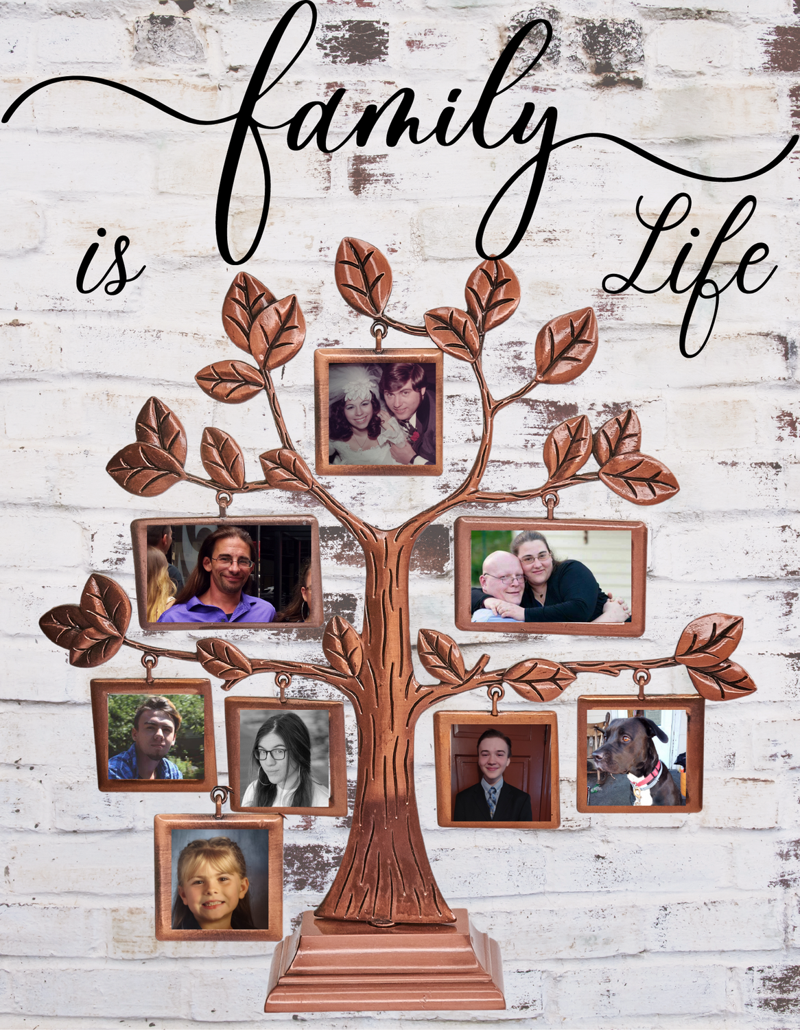 "Family is Life" Family Tree Wall Art