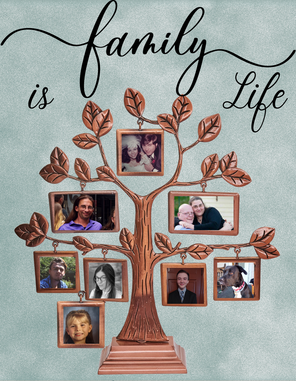 "Family is Life" Family Tree Wall Art