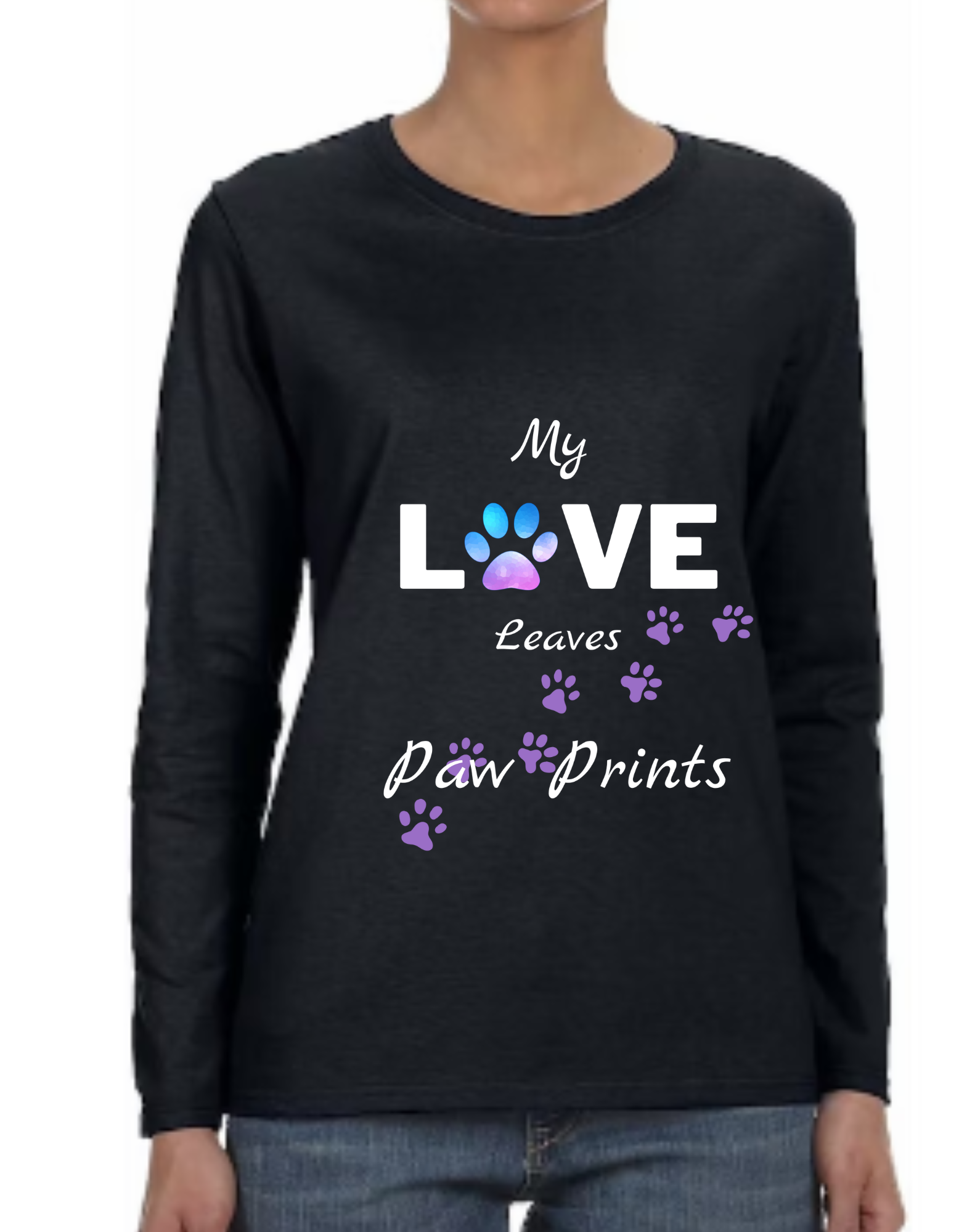 Paw Print (Watercolor) Women's Unisex T-Shirt