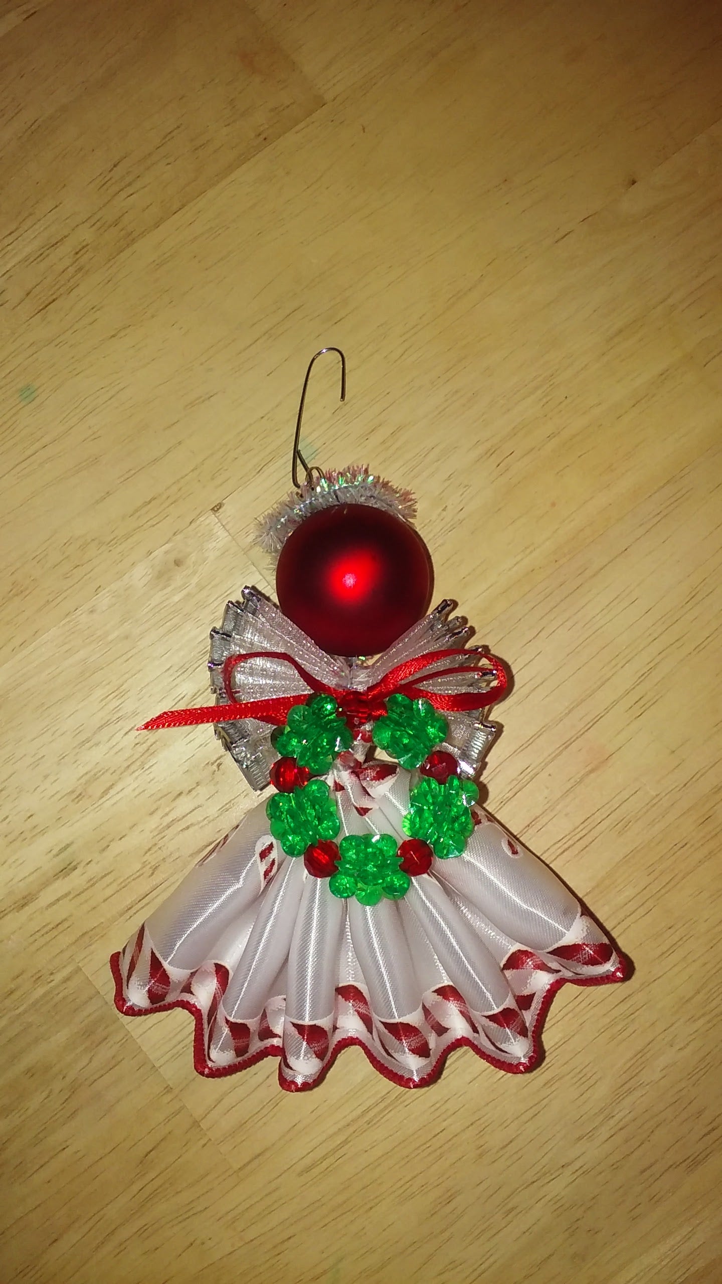 Handmade Ribbon Angel Ornament