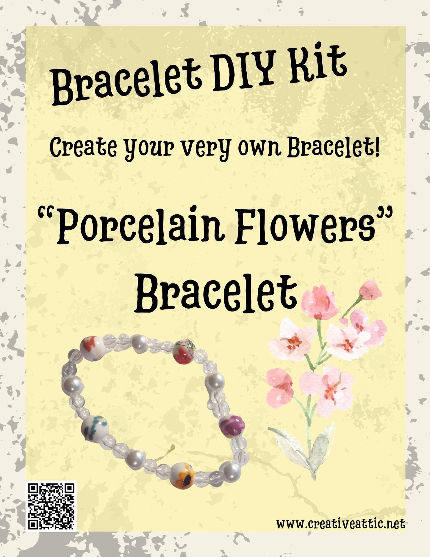 DIY Bracelets: Porcelain Flowers