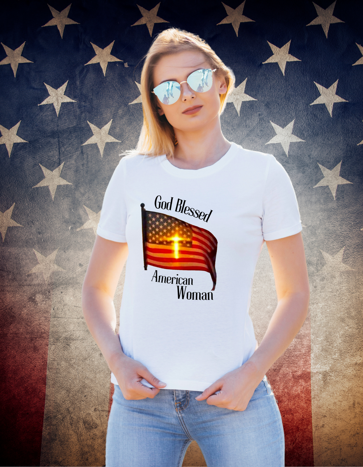 "God Blessed American" Youth & Adult T-Shirts