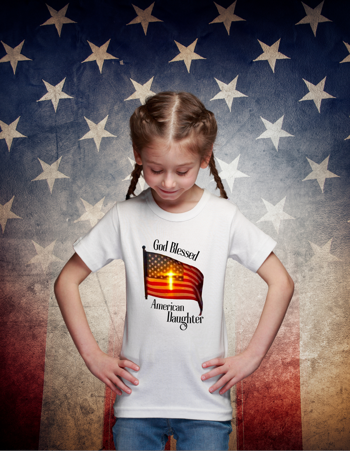 "God Blessed American" Youth & Adult T-Shirts