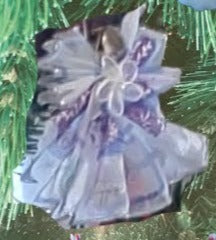 Handmade Ribbon Angel Ornament