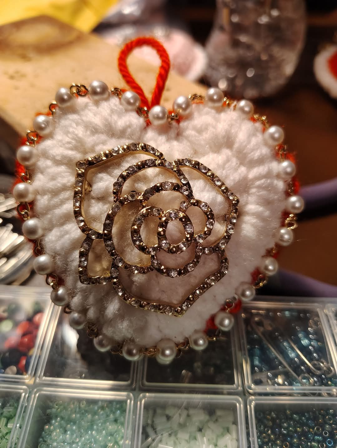 Handmade Heirloom Heart Ornament