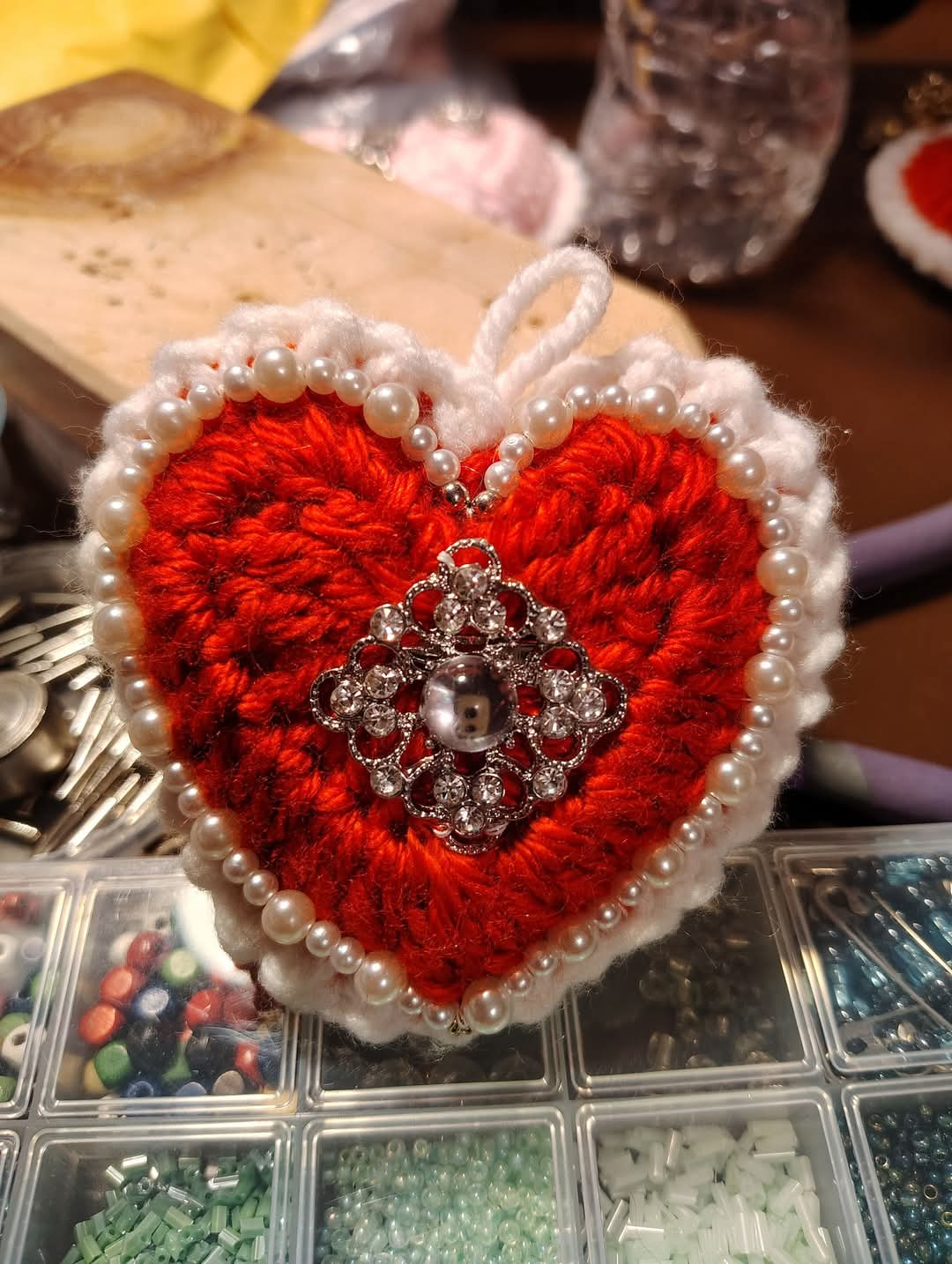 Handmade Heirloom Heart Ornament