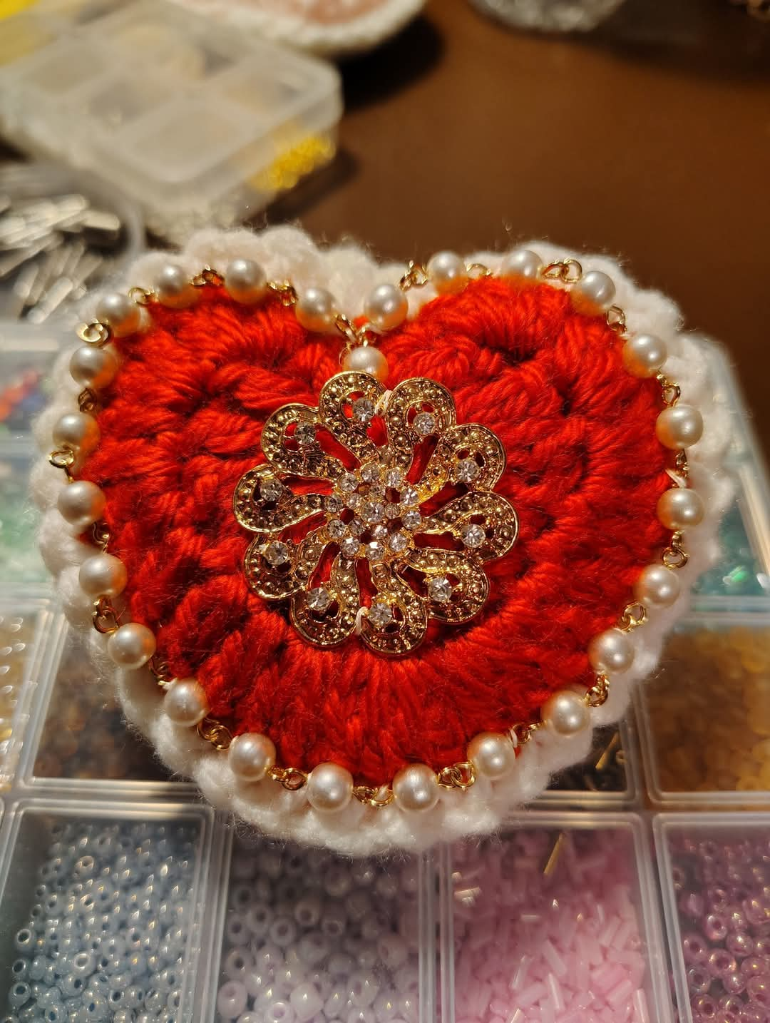 Handmade Heirloom Heart Ornament