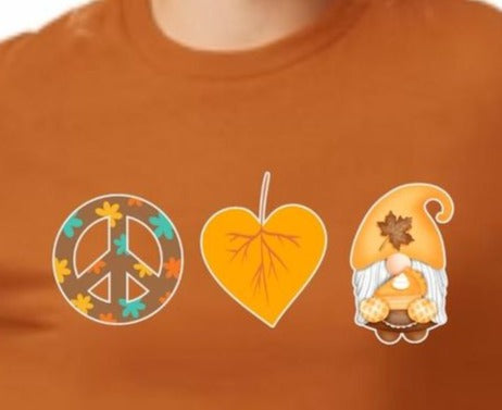 "Peace-Love-Fall" T-shirt