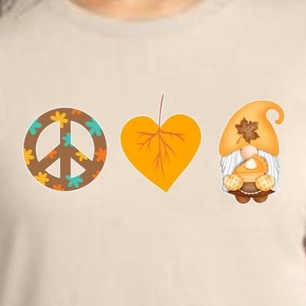 "Peace-Love-Fall" T-shirt