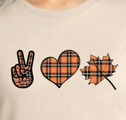 "Peace-Love-Fall" T-shirt