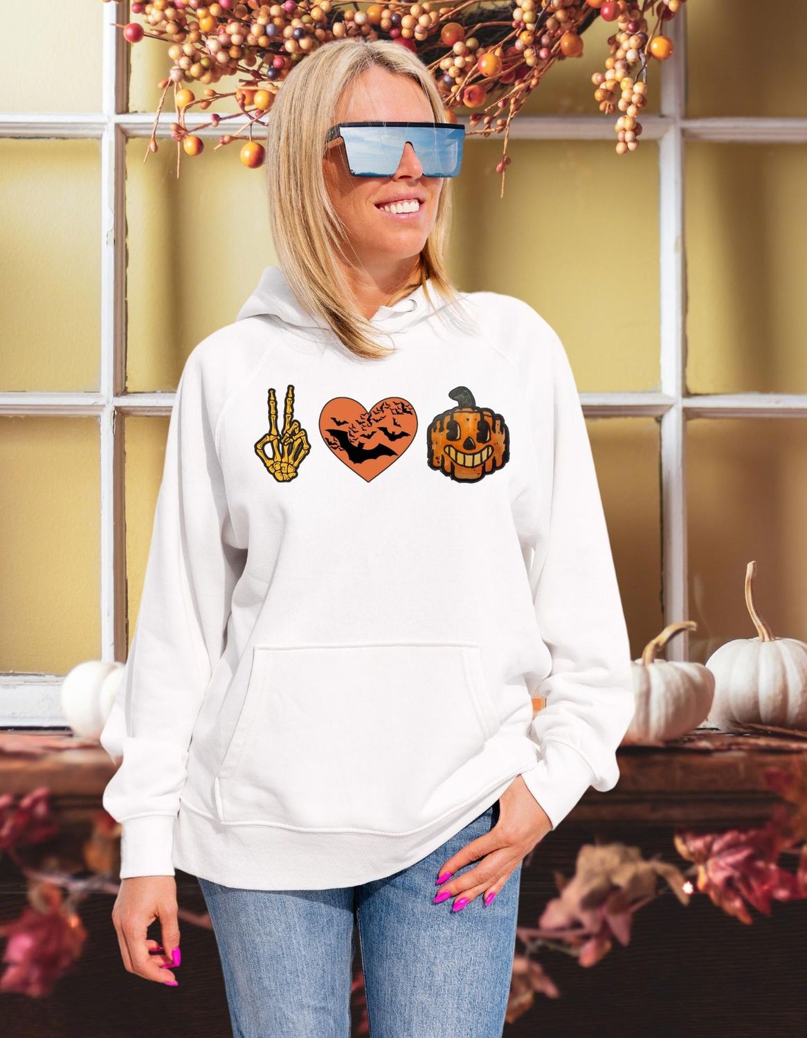 Peace-Love-Halloween Sweatshirts