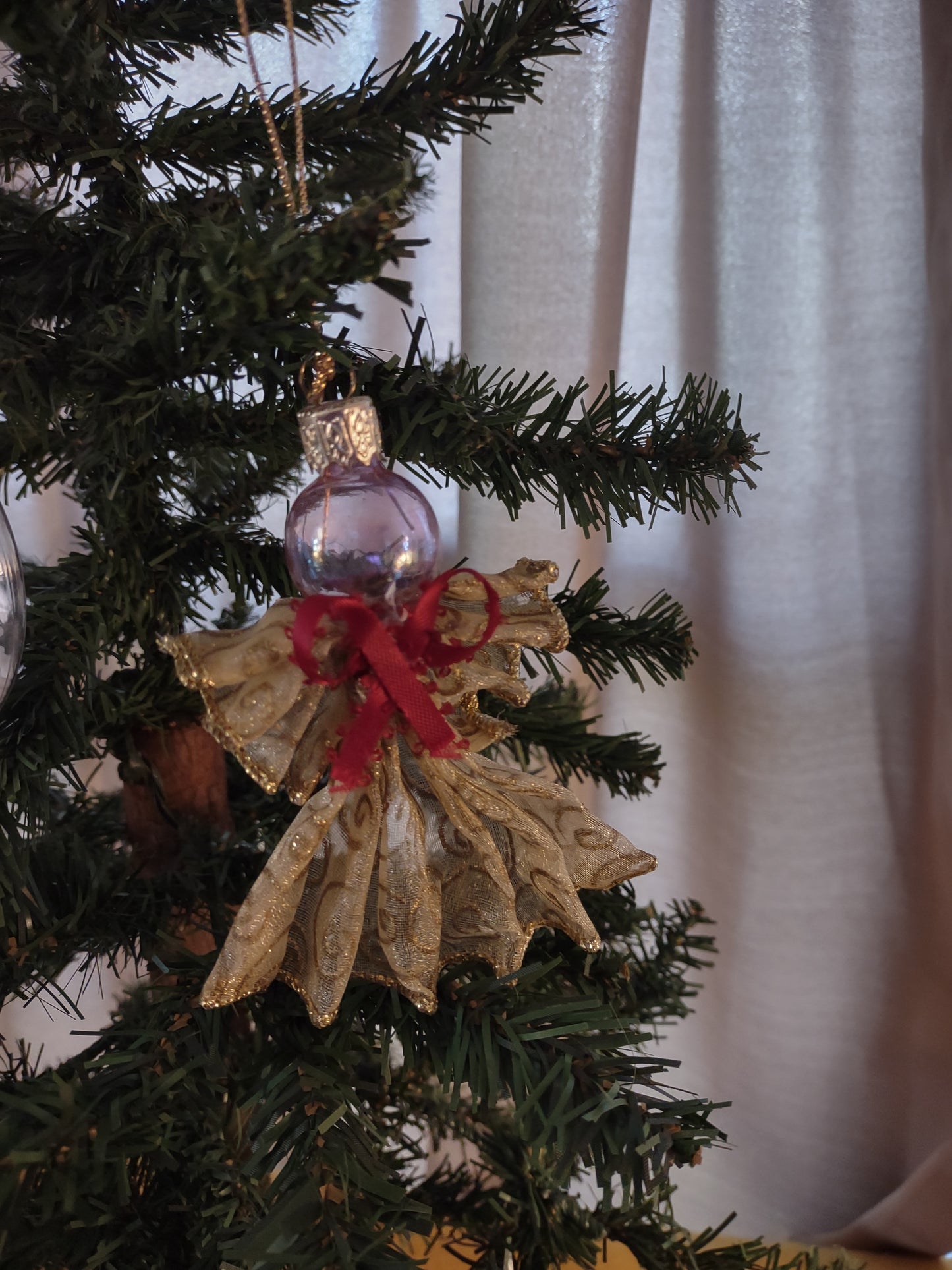 Handmade Ribbon Angel Ornament