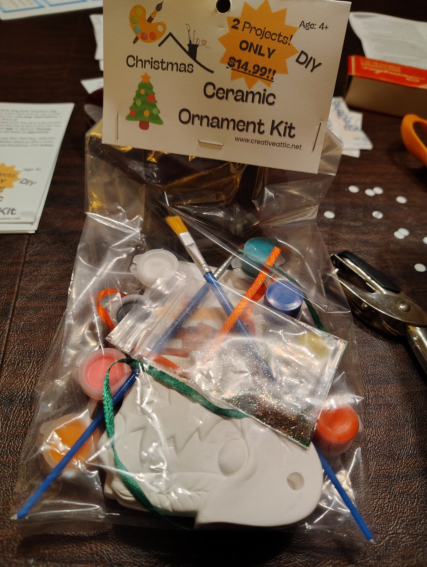 Christmas Ceramic Ornament Kit