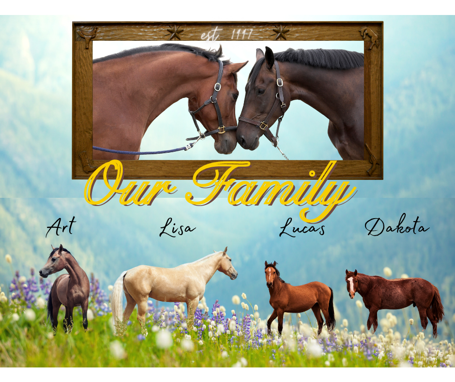 "Horse Family" Wall Art & Note Cards