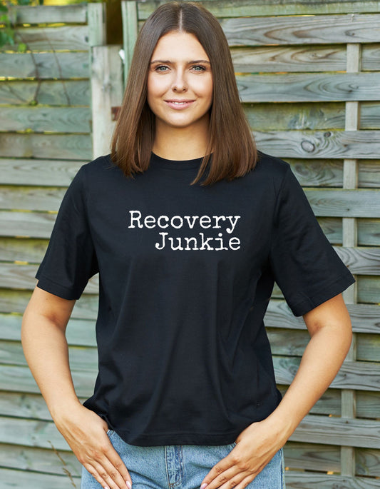 "Recovery Junkie" Adult Shirts