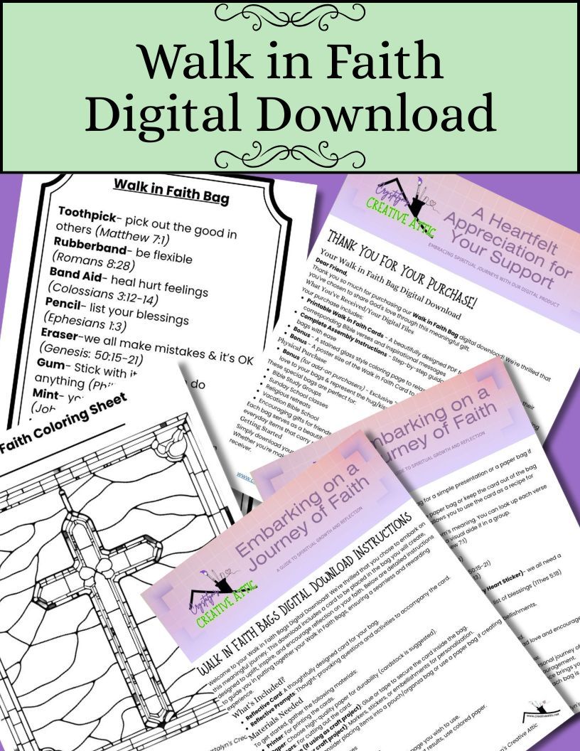 Walk in Faith Digital Download