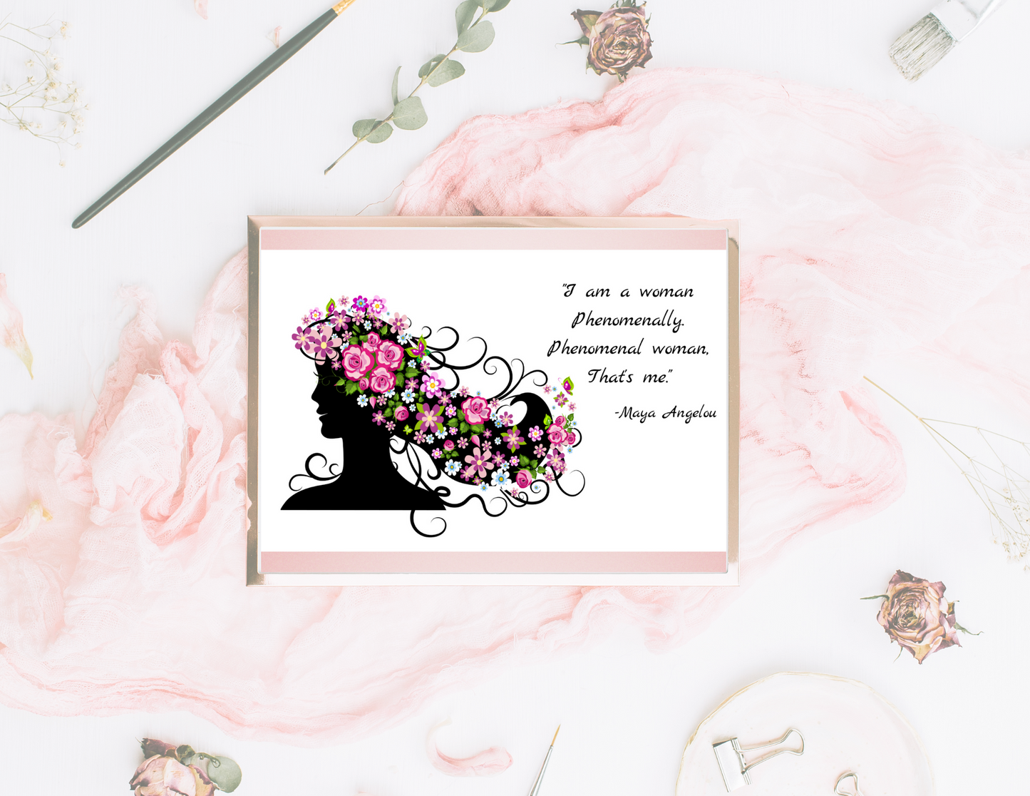 "Phenomenal Woman" Wall Art & Note Cards