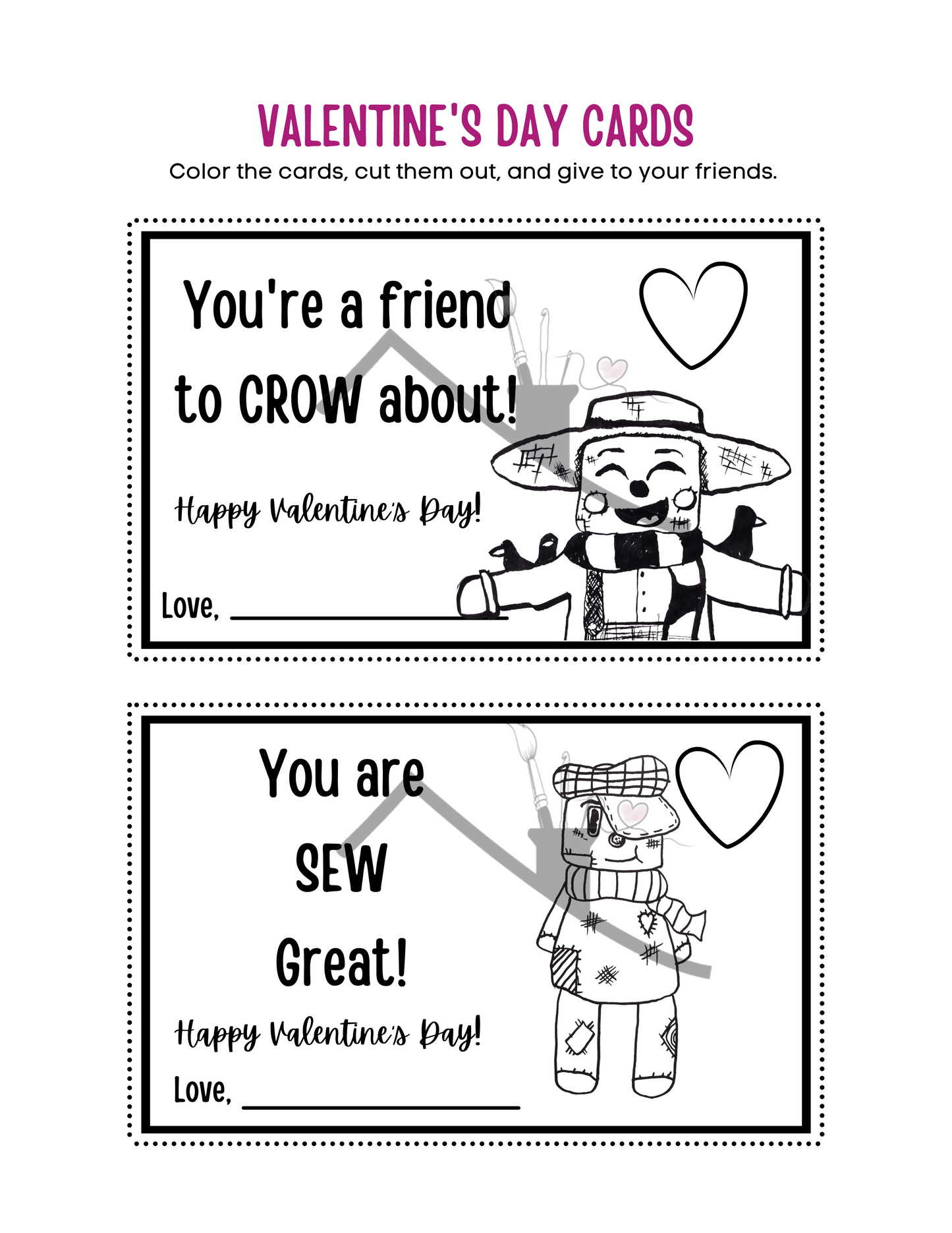 Patch's Valentine Cards for Kids