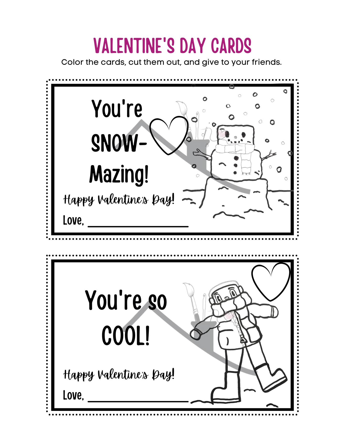 Patch's Valentine Cards for Kids