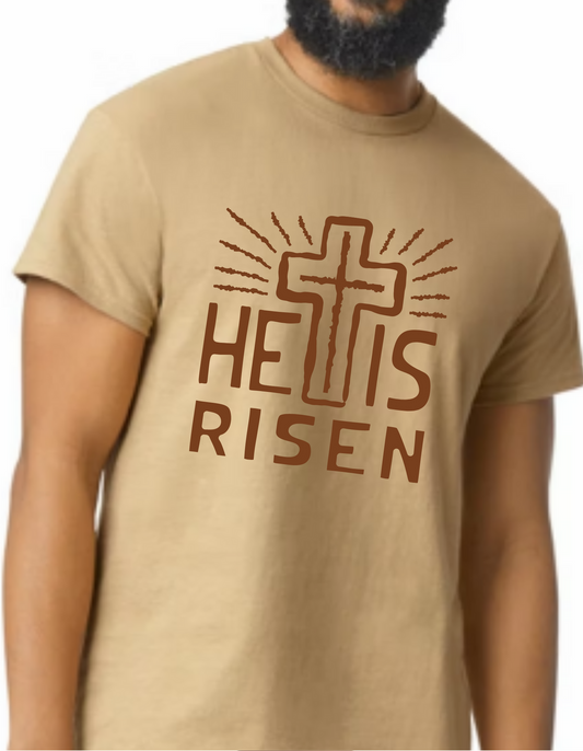 "He is Risen" Adult T-Shirts