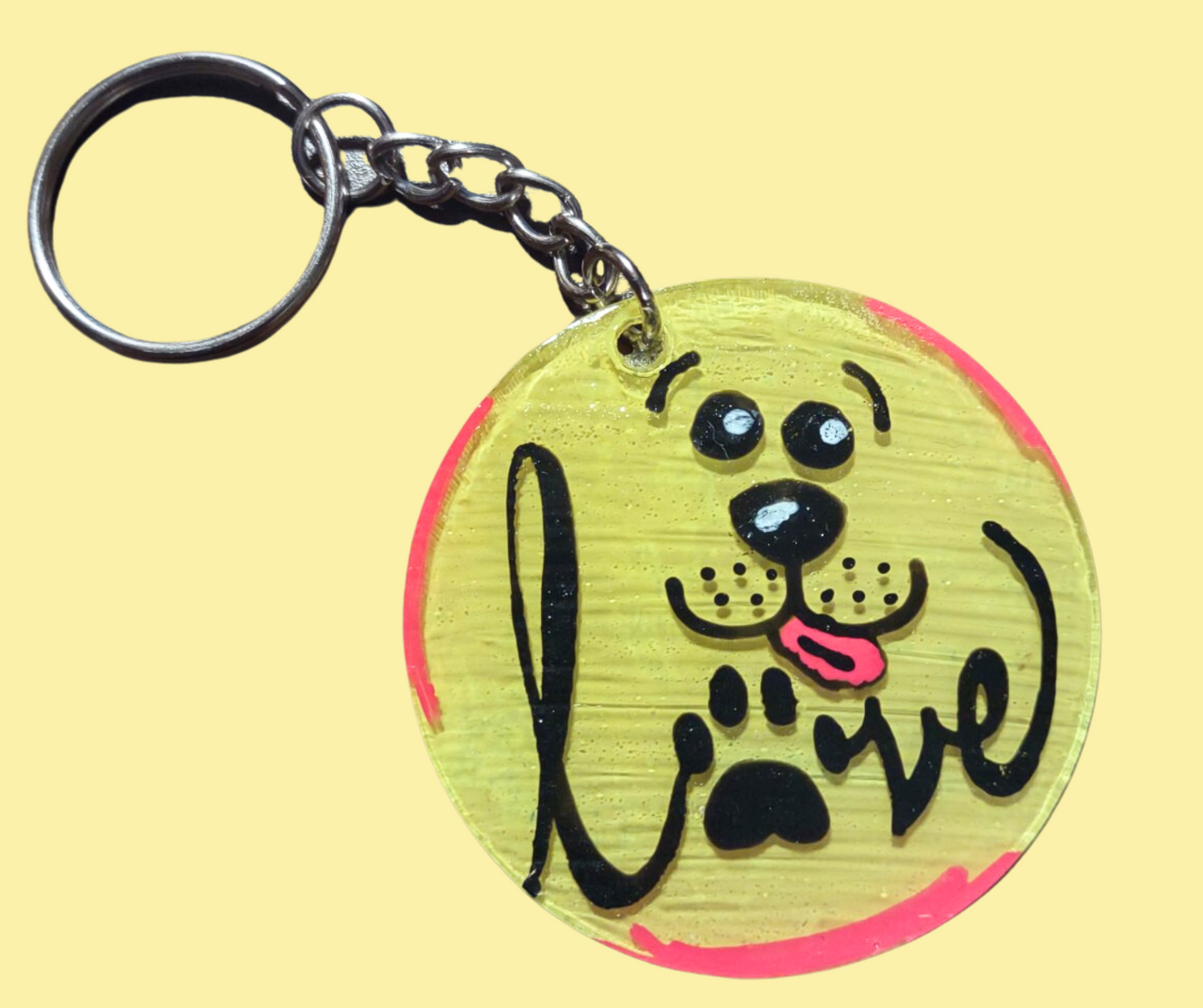 Hand-Painted Pet Love Keychains