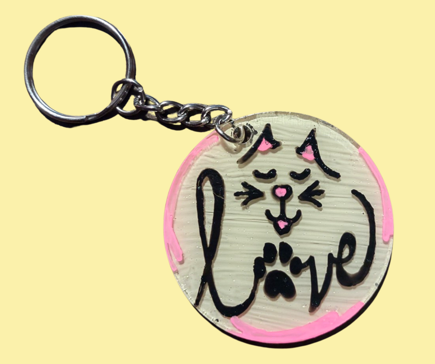 Hand-Painted Pet Love Keychains