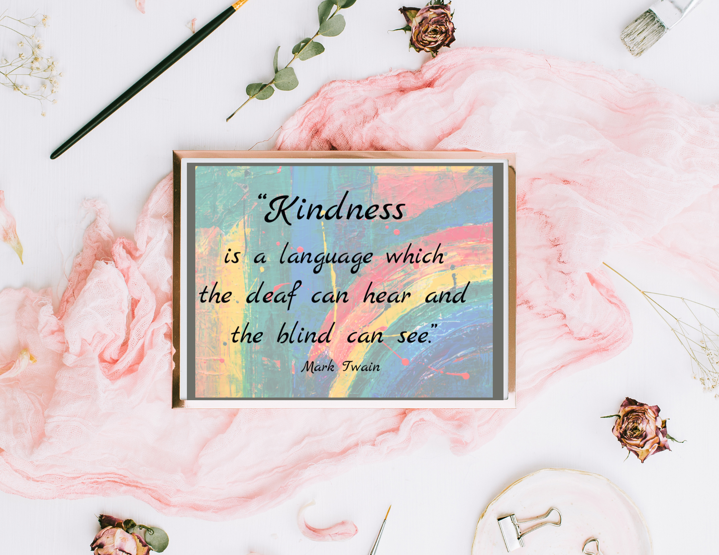 "Language of Kindness" Wall Art & Note Cards