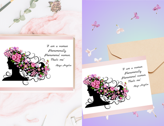 "Phenomenal Woman" Wall Art & Note Cards