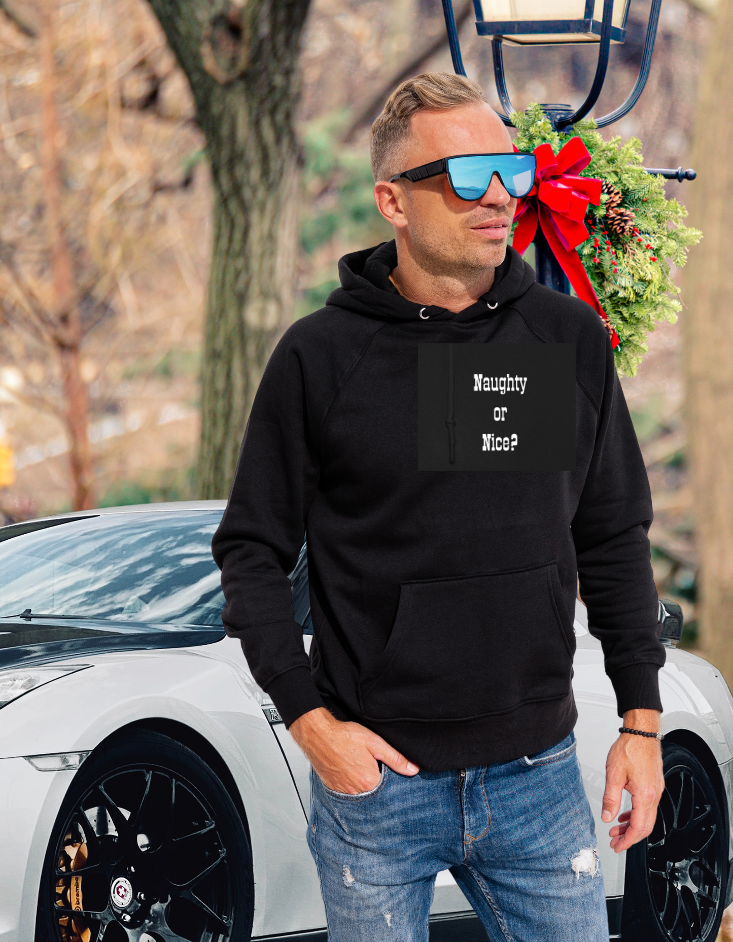 "Santa-Judge" Adult Hoodie