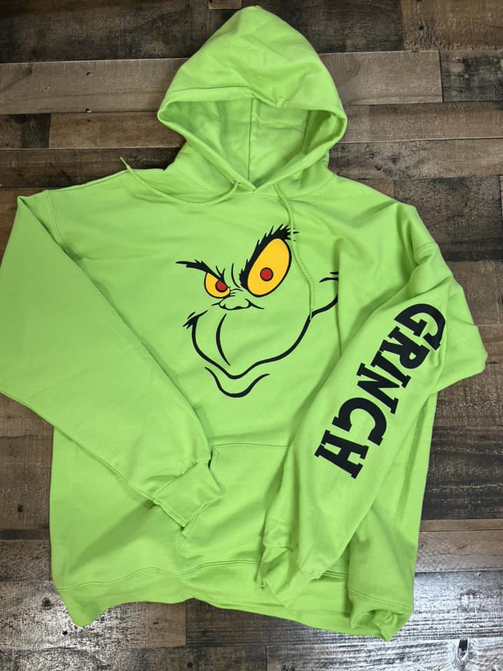 Grinch Hoodie & Crew Sweatshirt