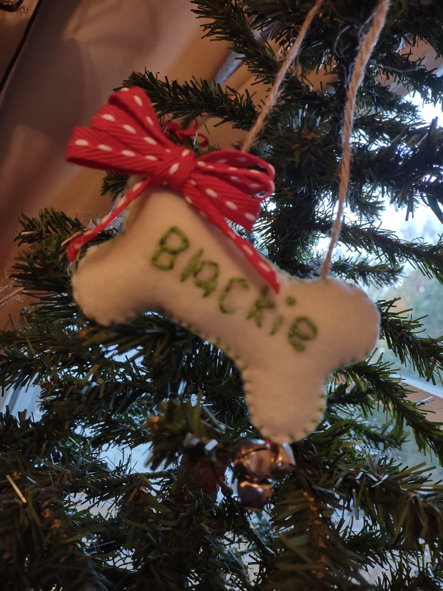 Puppy Love Dog Bone Ornament