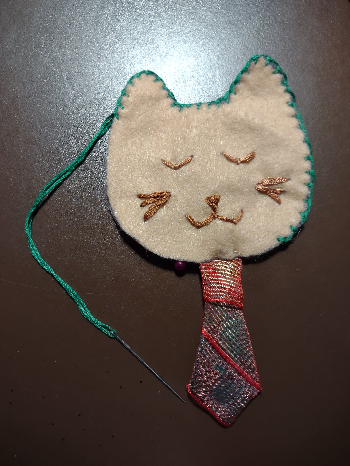 "Mr Cat"/"Ms Cat" Handmade Ornament