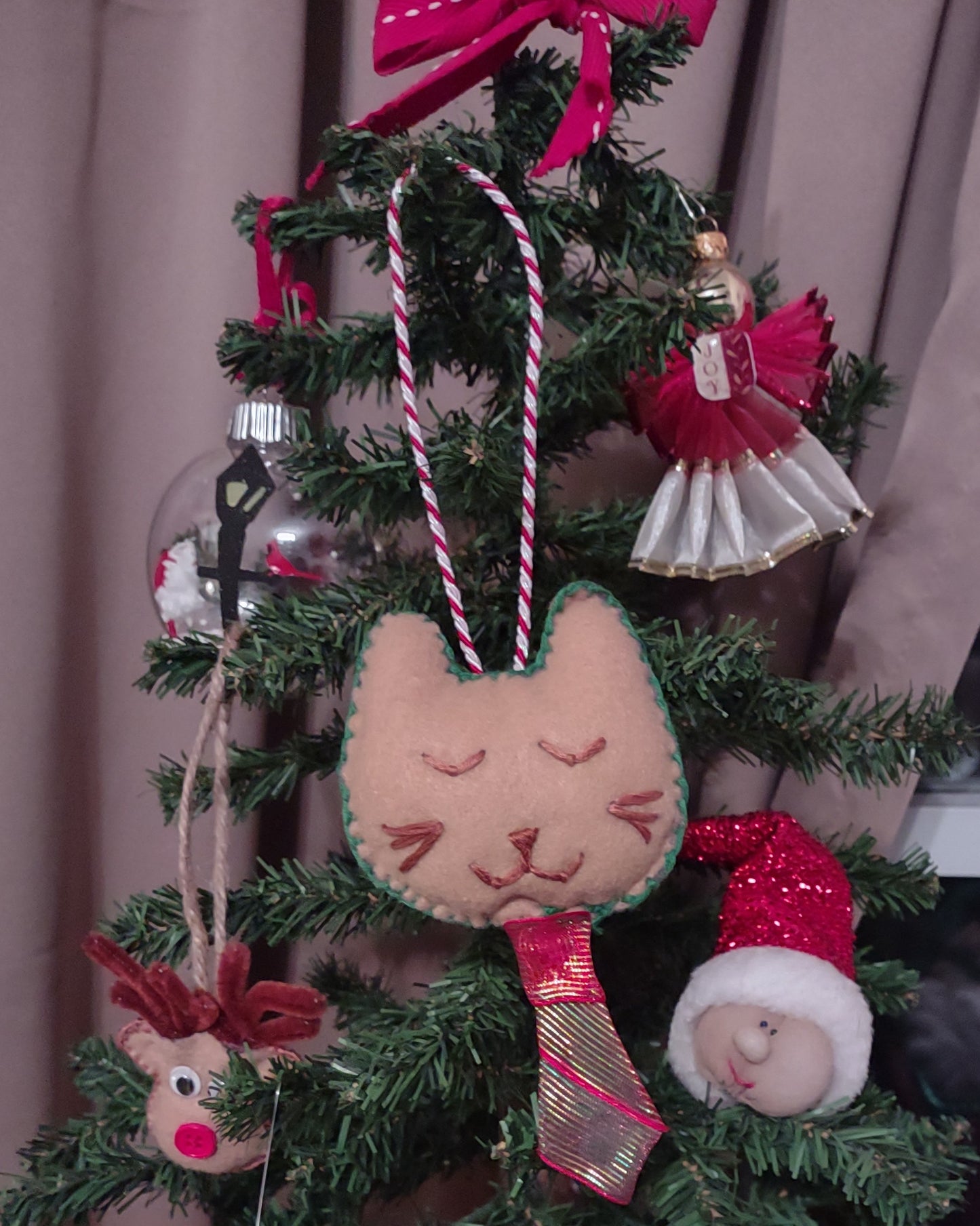 "Mr Cat"/"Ms Cat" Handmade Ornament