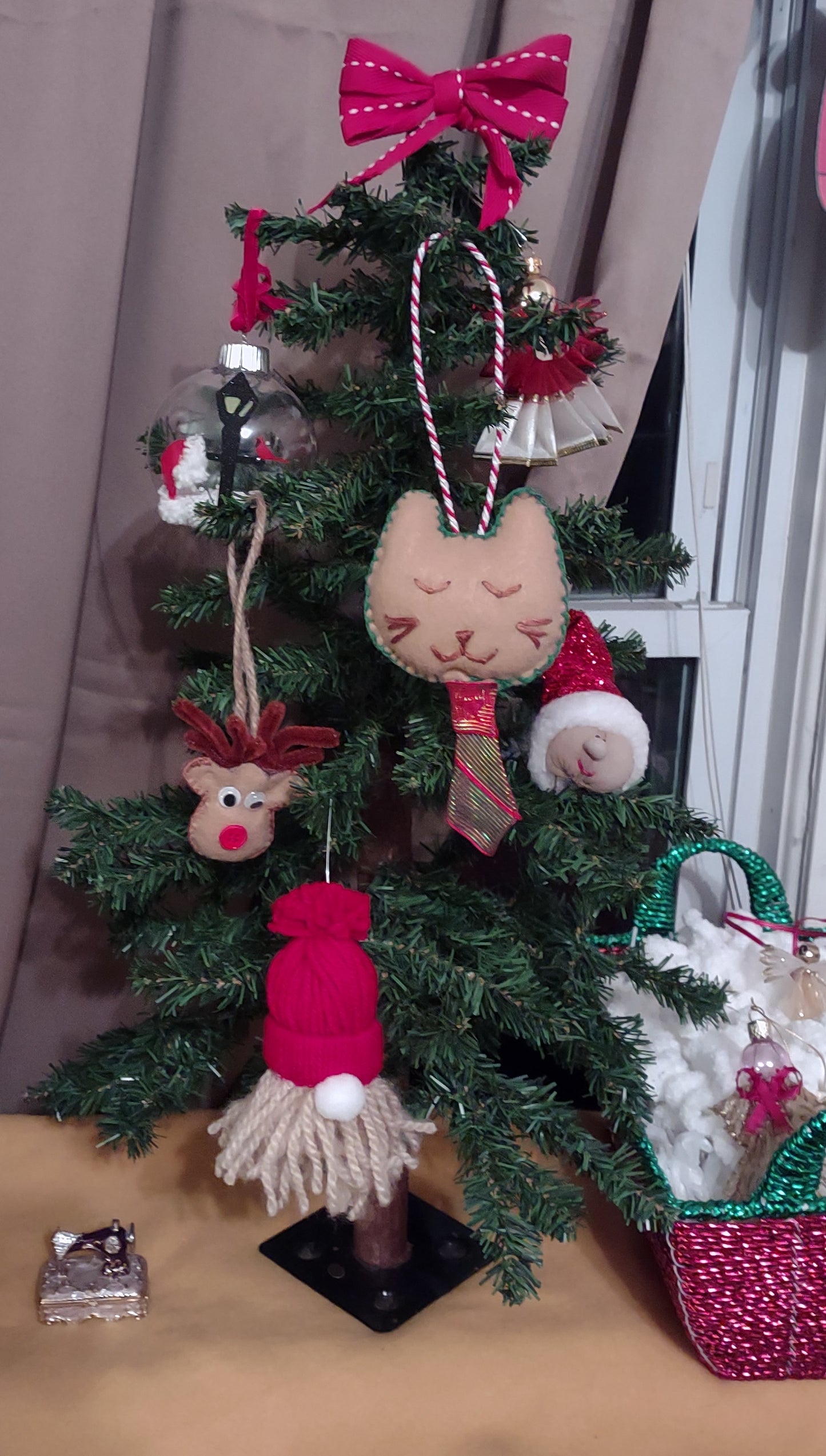 "Mr Cat"/"Ms Cat" Handmade Ornament