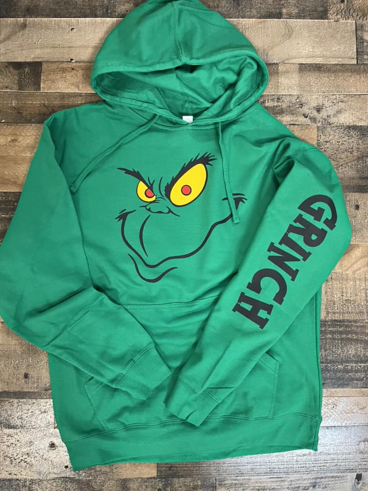 Grinch Hoodie & Crew Sweatshirt