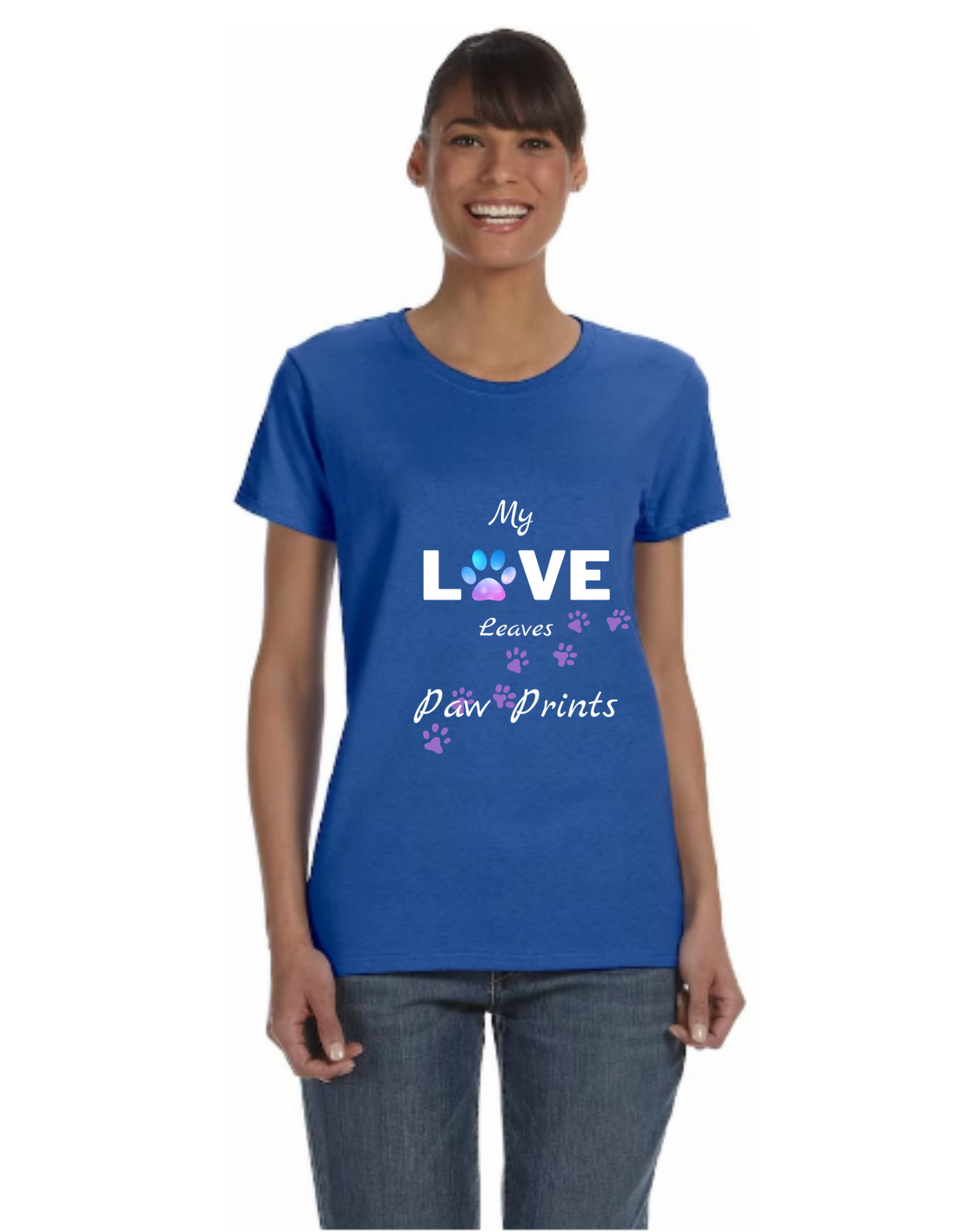 "Love Paw Prints" Women's T-Shirt