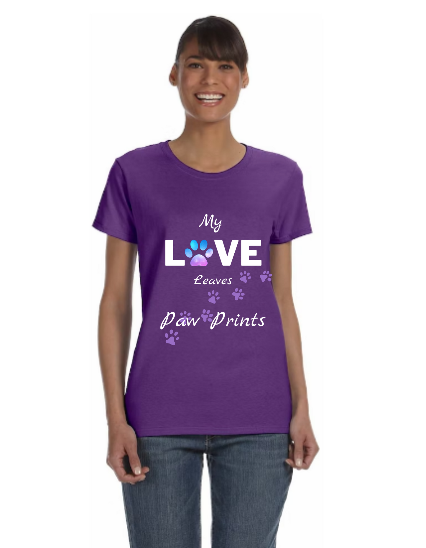 "Love Paw Prints" Women's T-Shirt