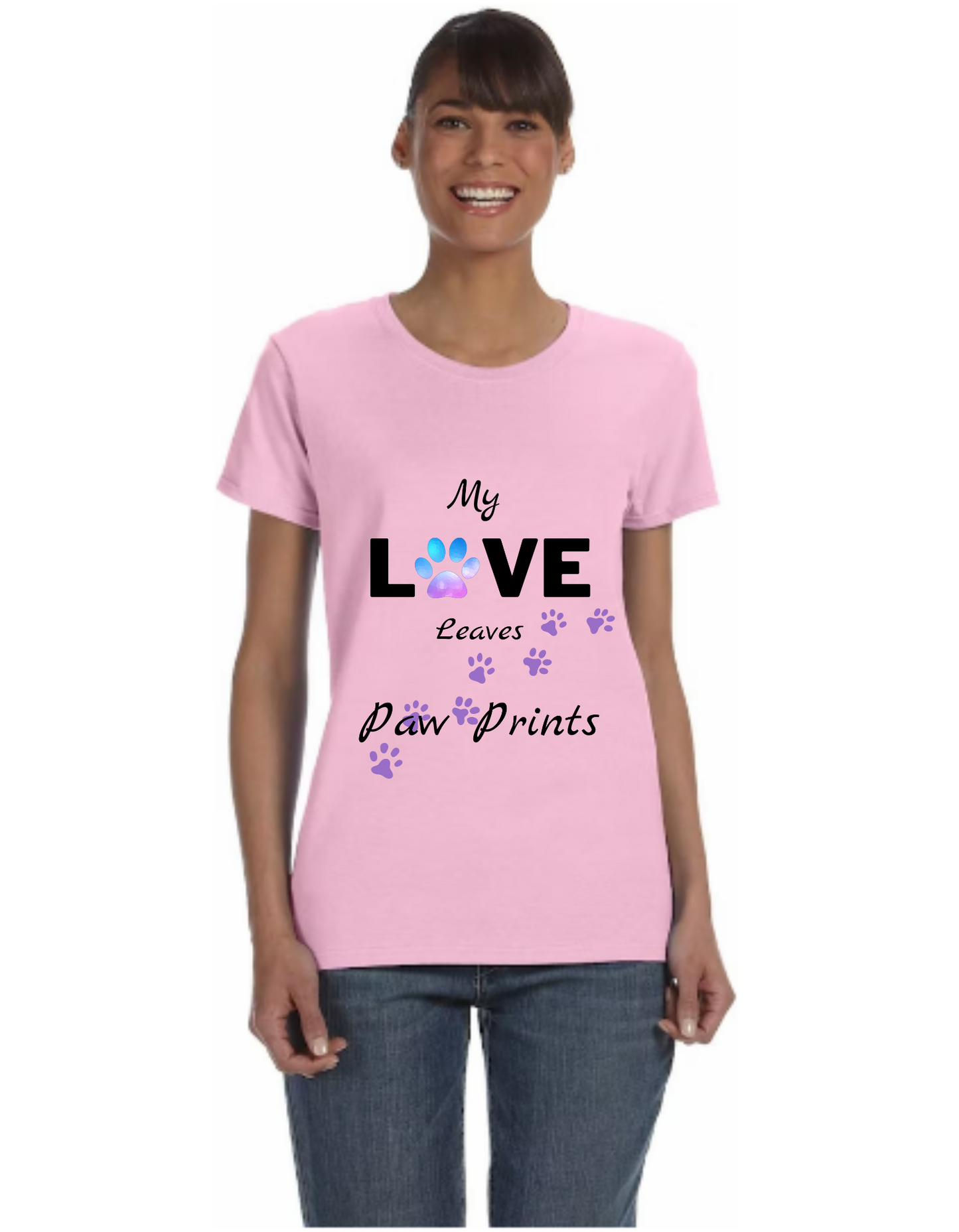 "Love Paw Prints" Women's T-Shirt