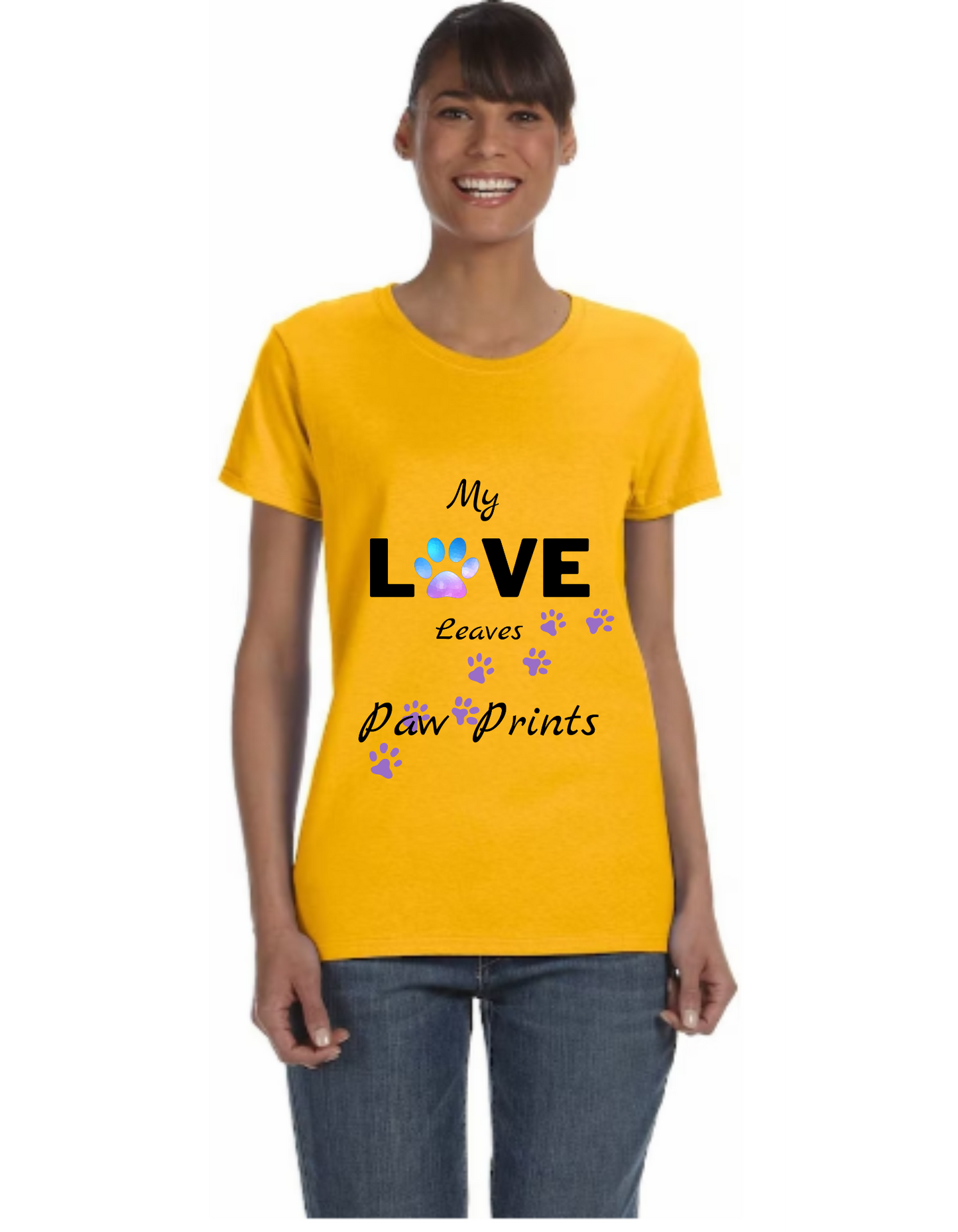 "Love Paw Prints" Women's T-Shirt