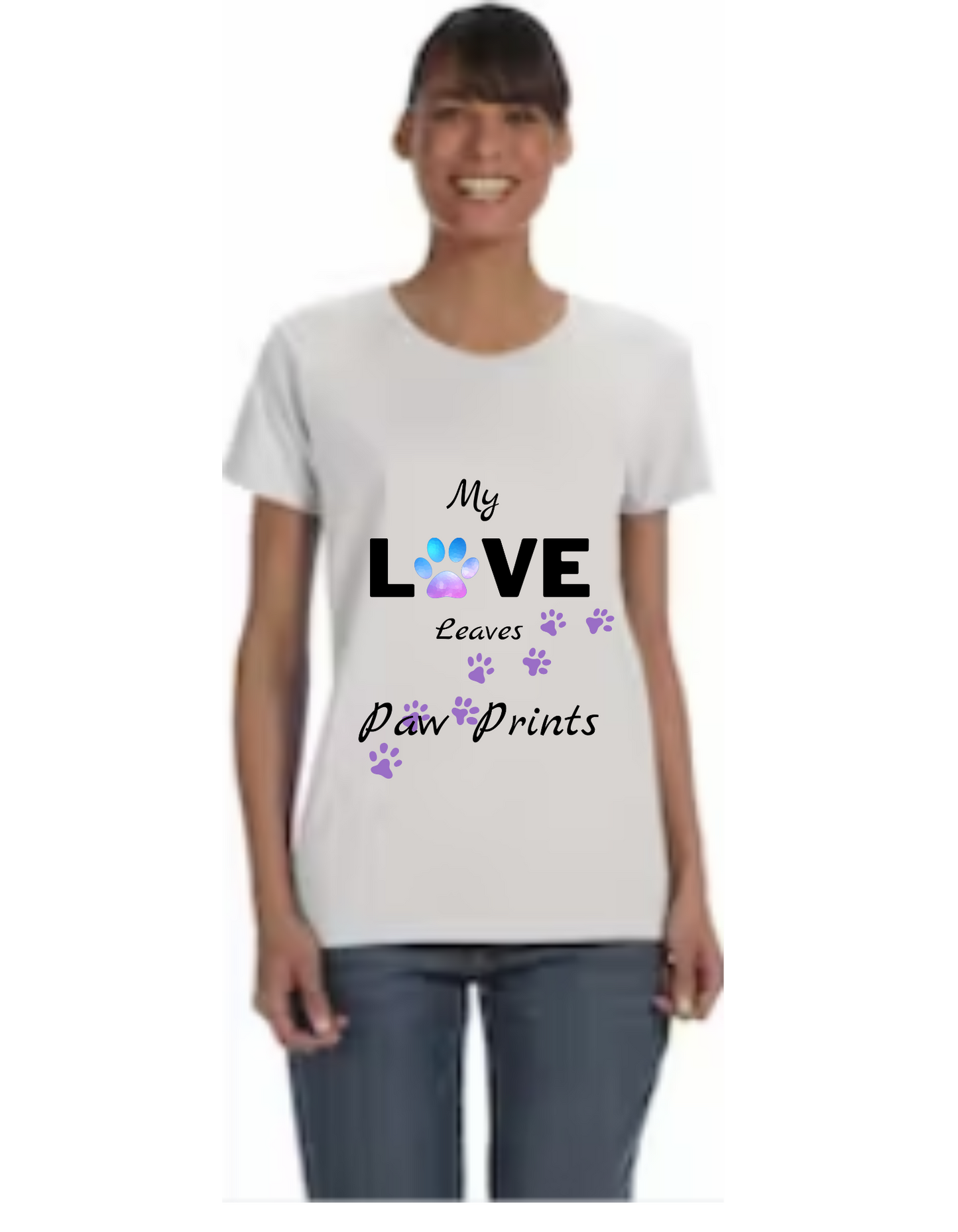 "Love Paw Prints" Women's T-Shirt