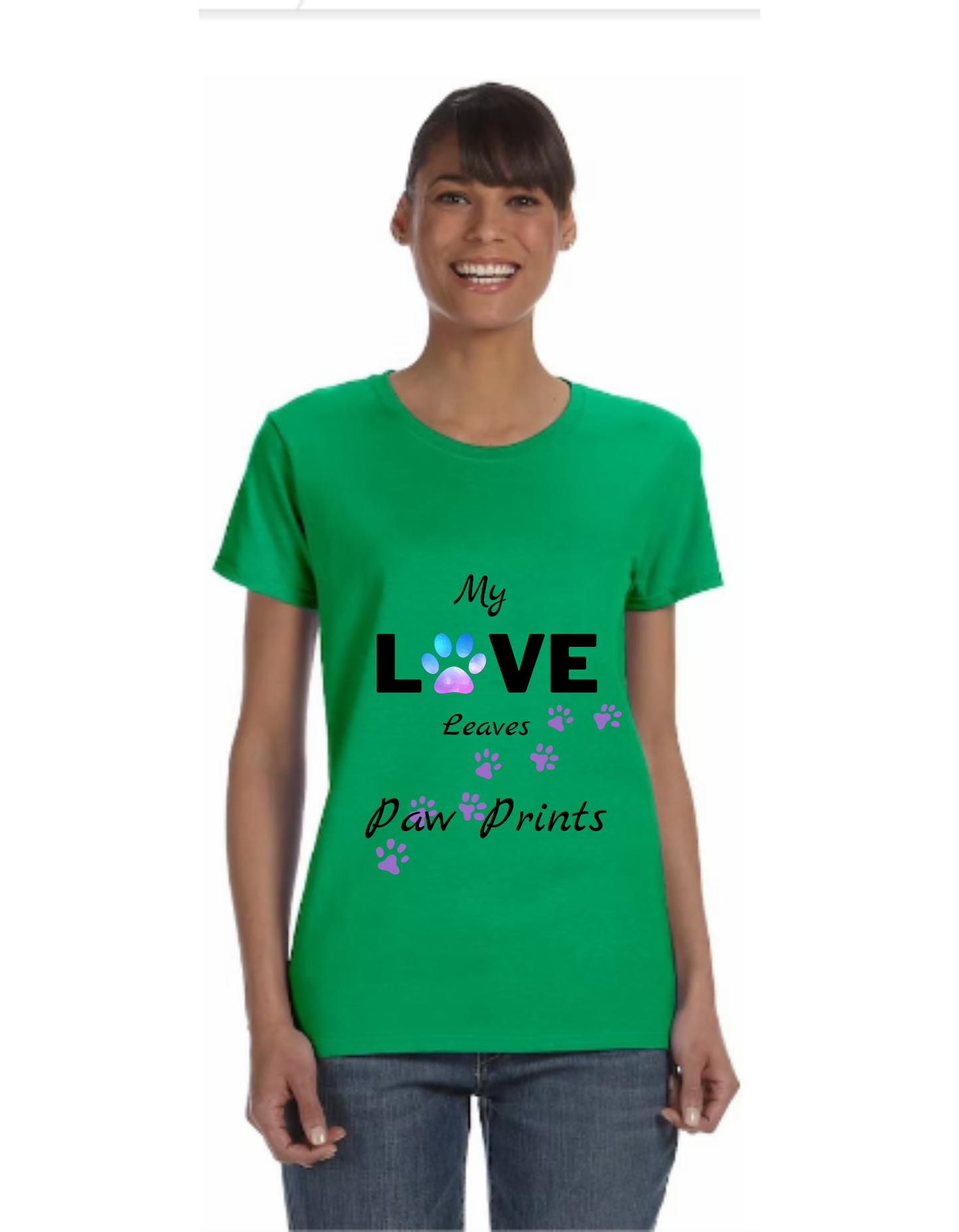 "Love Paw Prints" Women's T-Shirt