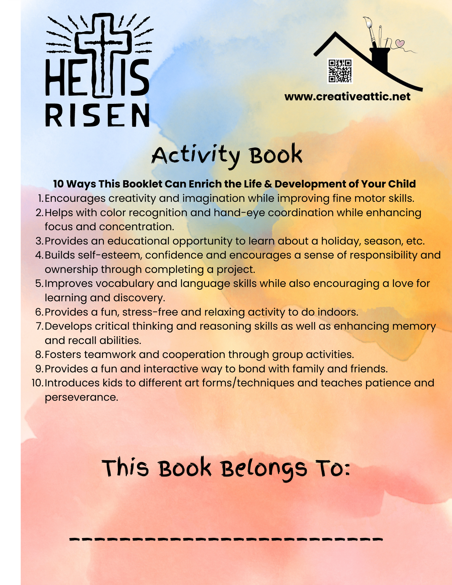 He is Risen Activity Booklet